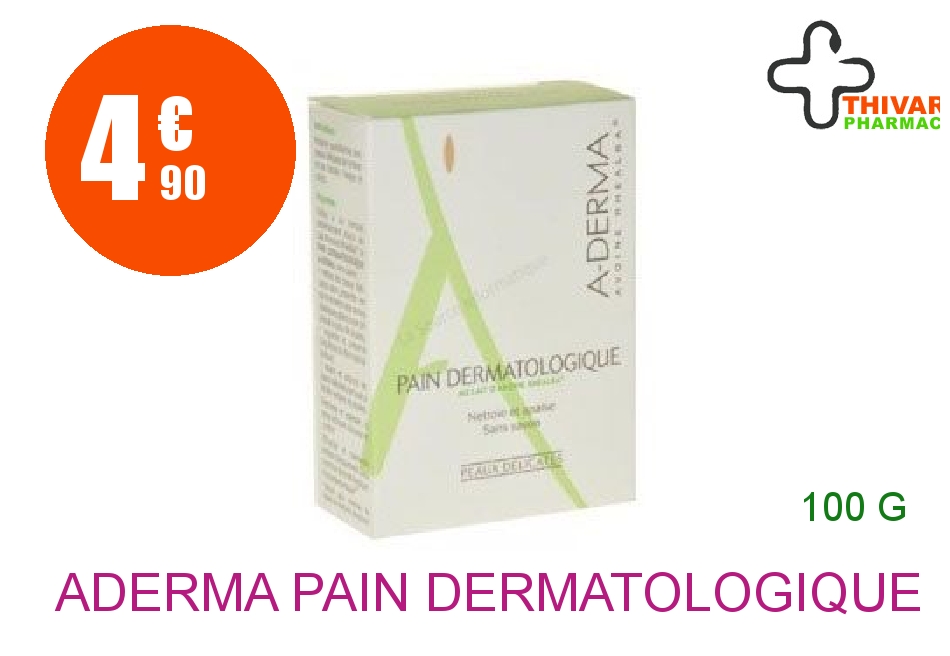 Achetez ADERMA Pain dermatologique Lait d'avoine Rhealba 100g