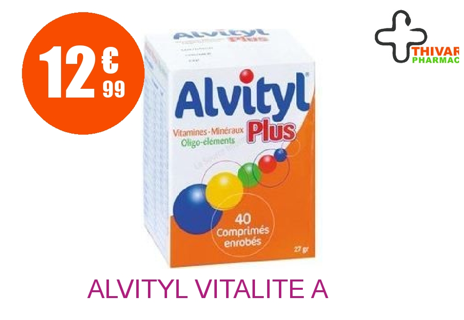 Achetez ALVITYL VITALITE A AVALER Comprimé Boîte de 40
