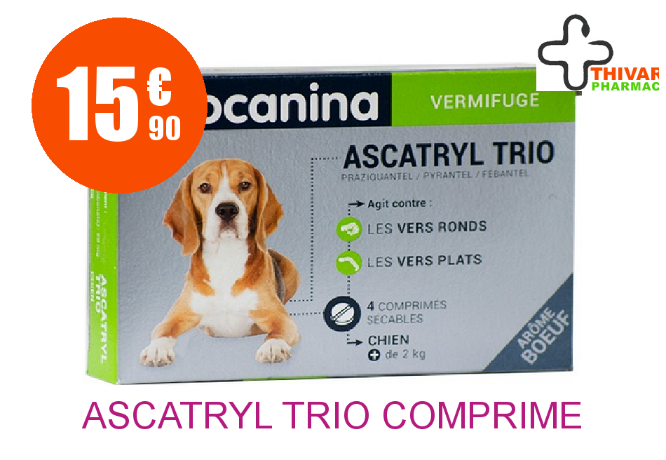 Achetez ASCATRYL TRIO Comprimé Boîte de 4