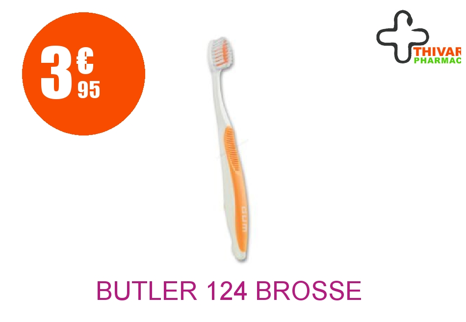 Achetez BUTLER 124 Brosse dents orthodontique