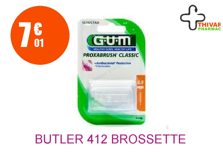Achetez BUTLER 412 Brossette ultra fine cylindrique Boîte de 8