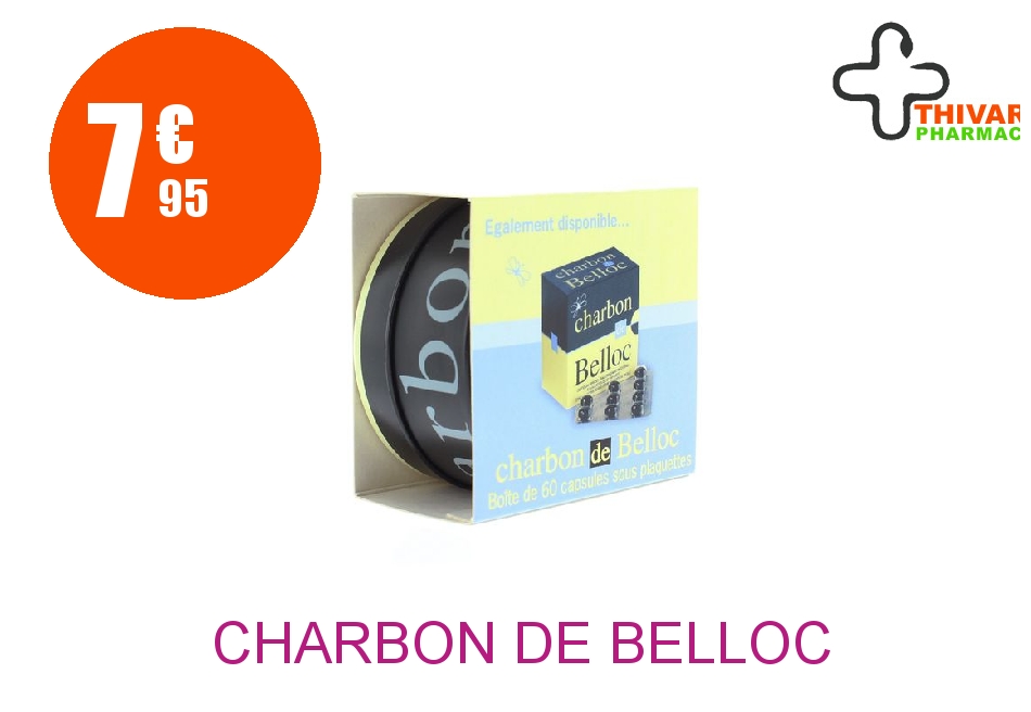 Achetez CHARBON DE BELLOC 125 mg Capsule molle Boîte de 36