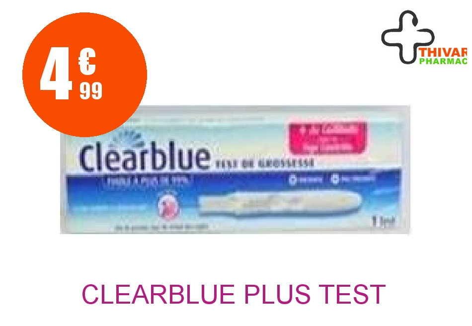CLEARBLUE PLUS Test de grossesse Stylo de 1