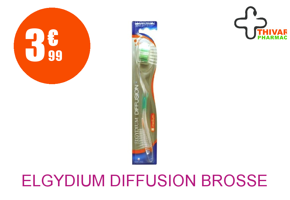 Achetez ELGYDIUM DIFFUSION Brosse dents médium
