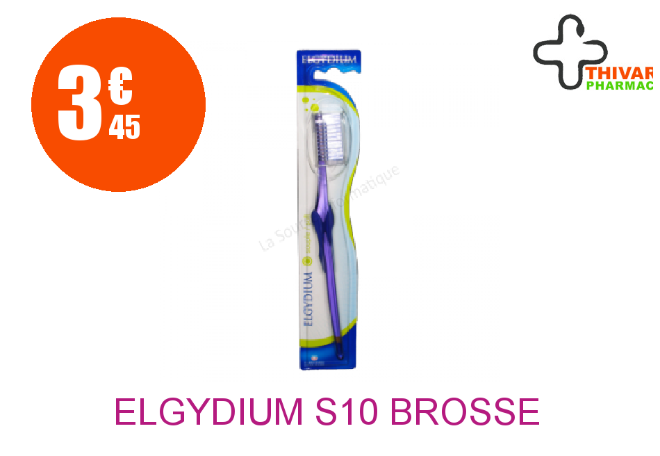 Achetez ELGYDIUM S10 Brosse dents anti-plaque souple