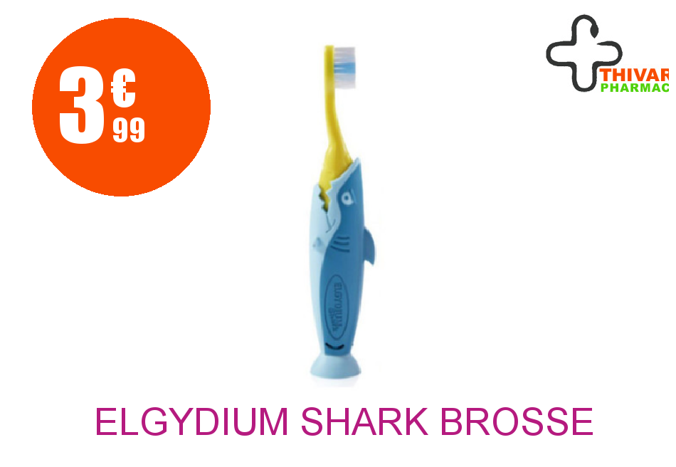 Achetez ELGYDIUM SHARK Brosse dents souple 2/6 Ans