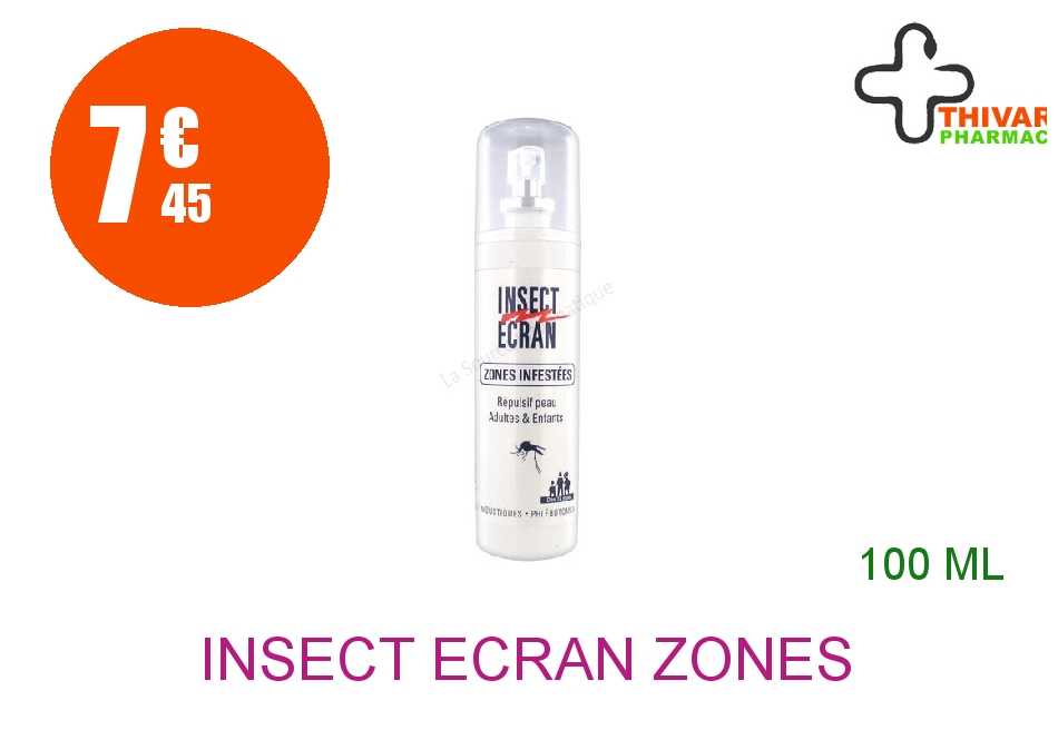 Achetez INSECT ECRAN ZONES INFESTEES Lot Spray de 100ml