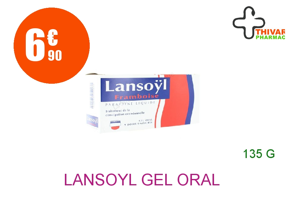 Achetez LANSOYL Gel oral en récipient unidose framboise Boîte de 9