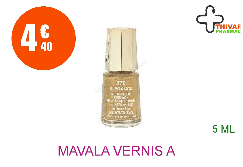 Achetez MAVALA Vernis à ongles elegance mini Flacon de 5ml