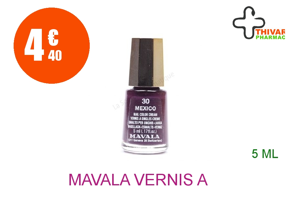 Achetez MAVALA Vernis à ongles mexico mini Flacon de 5ml