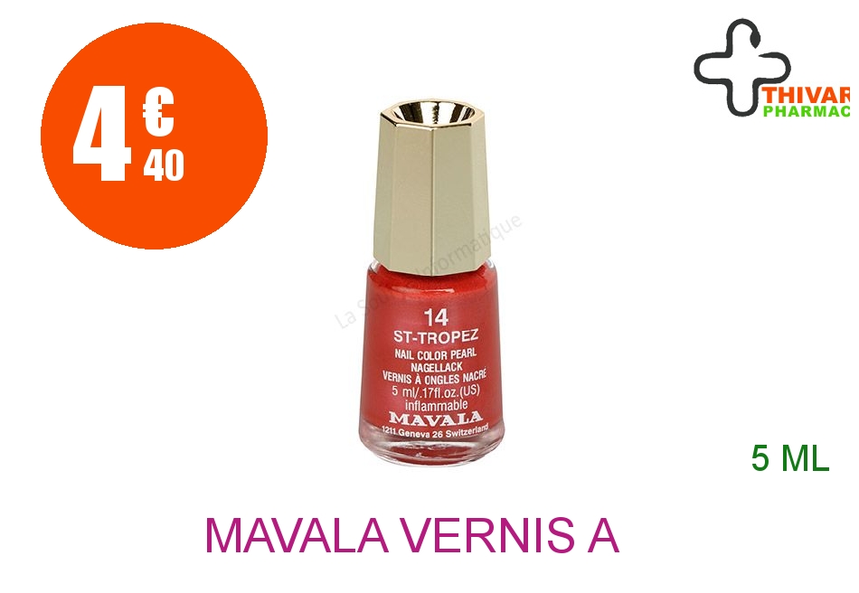 Achetez MAVALA Vernis à ongles st tropez mini Flacon de 5ml