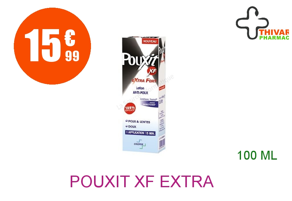 Achetez POUXIT XF EXTRA FORT Lot antipoux Flacon de 100ml