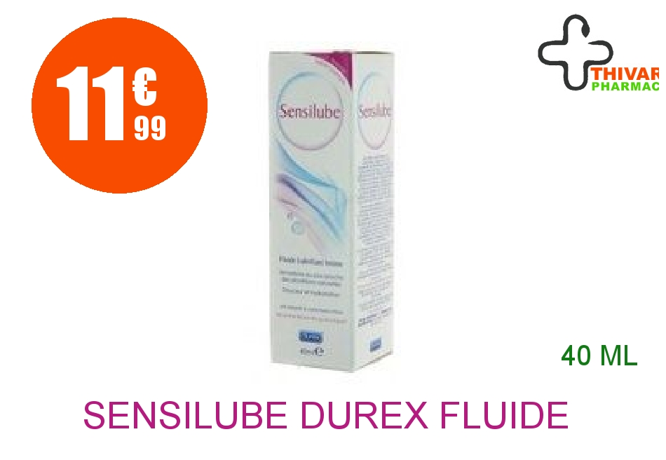 Achetez SENSILUBE DUREX Fluide lubrifiant intime Flacon Pompe de 40ml