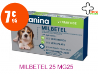 MILBETEL 2,5 mg/25 mg Comprimé petits chiens et chiots Boîte de 2